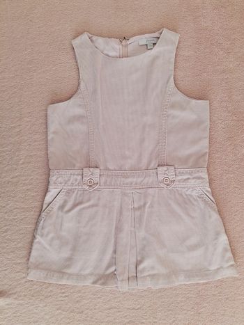 Robe chasuble en velours côtelé rose clair Jacadi 3 ans