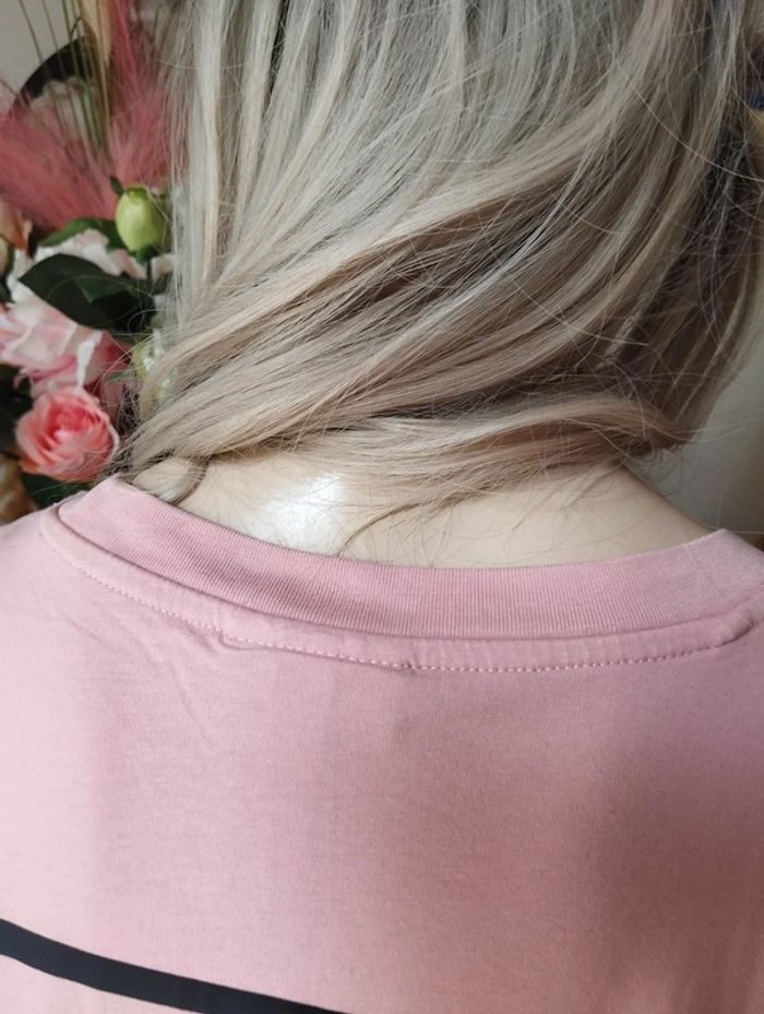 🥥Tee-Shirt Unisexe Rose Pastel H&M Taille XL🥥 - photo numéro 7