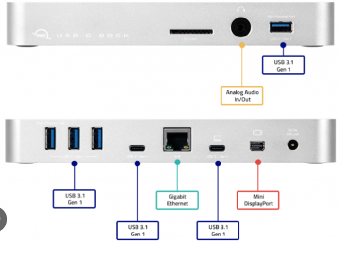 Station OWC USB-C Dock Complet avec chargeur + câble Compatible PC Notebook et MacBook - photo numéro 7