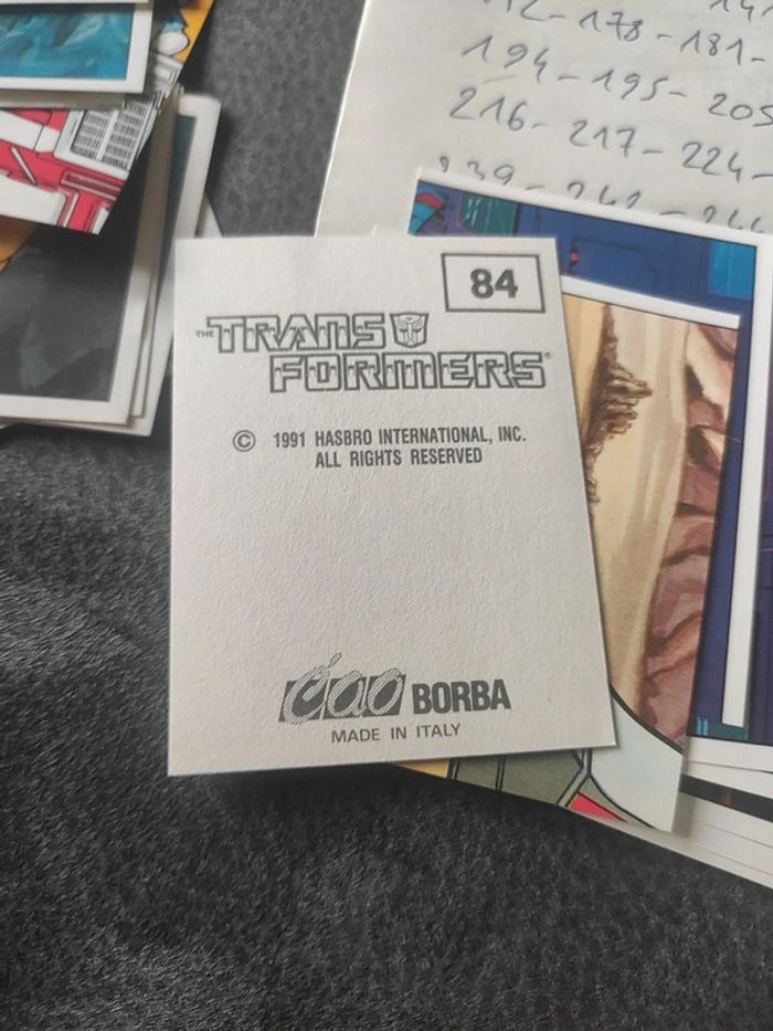 Bien lire Stickers autocollant panini vintage transformers g1 - photo numéro 4
