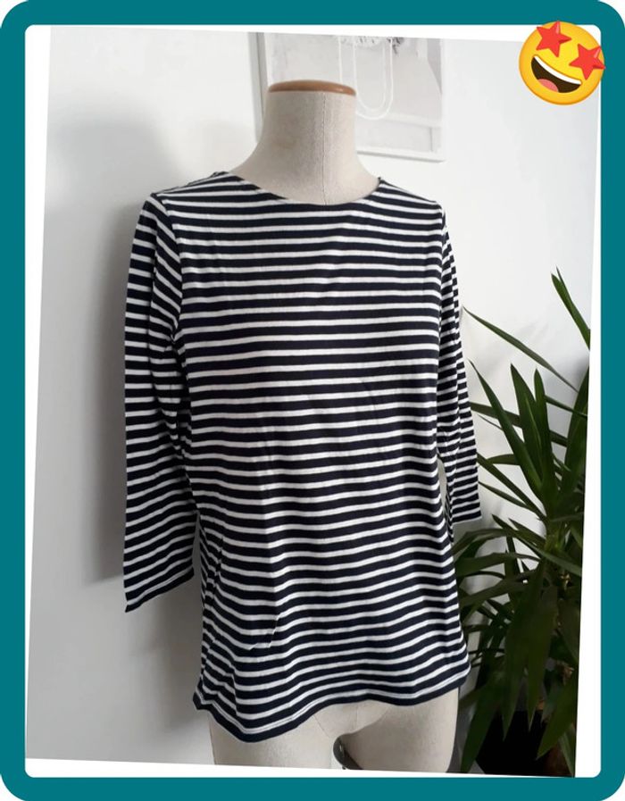 Haut à rayures Taille L💞🌿 - photo numéro 2