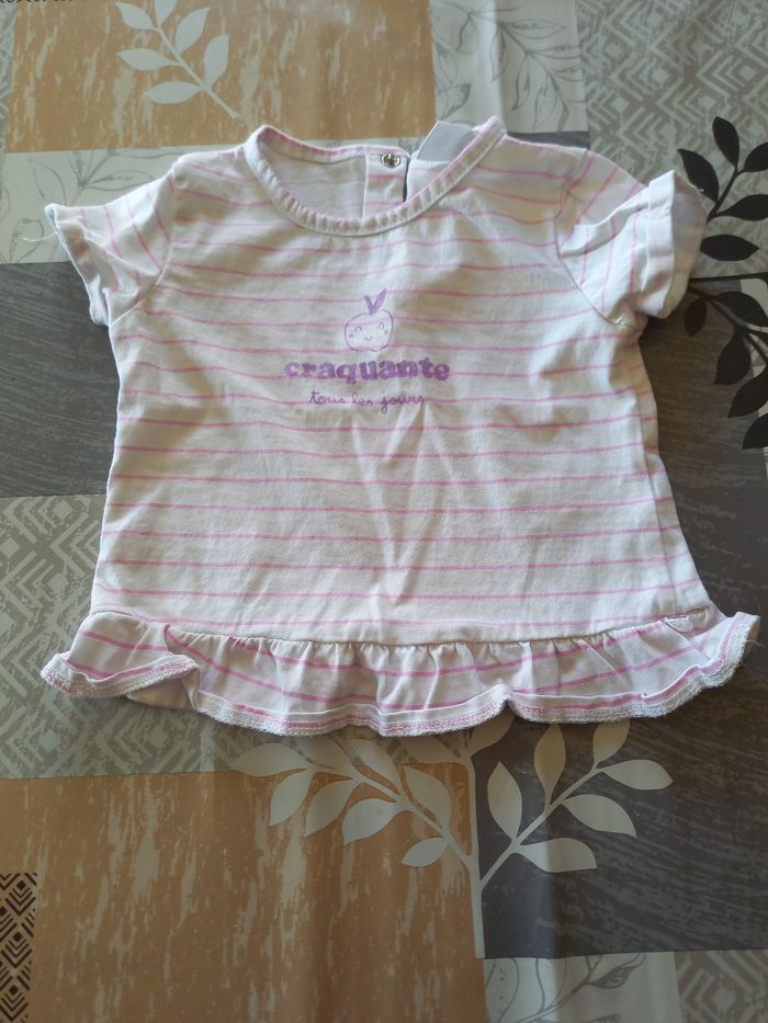 Tee shirt fille 9 mois