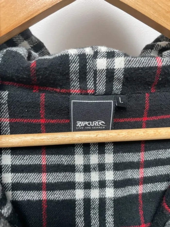 Rip Curl button up hoodie cardigan Mens L - photo numéro 4