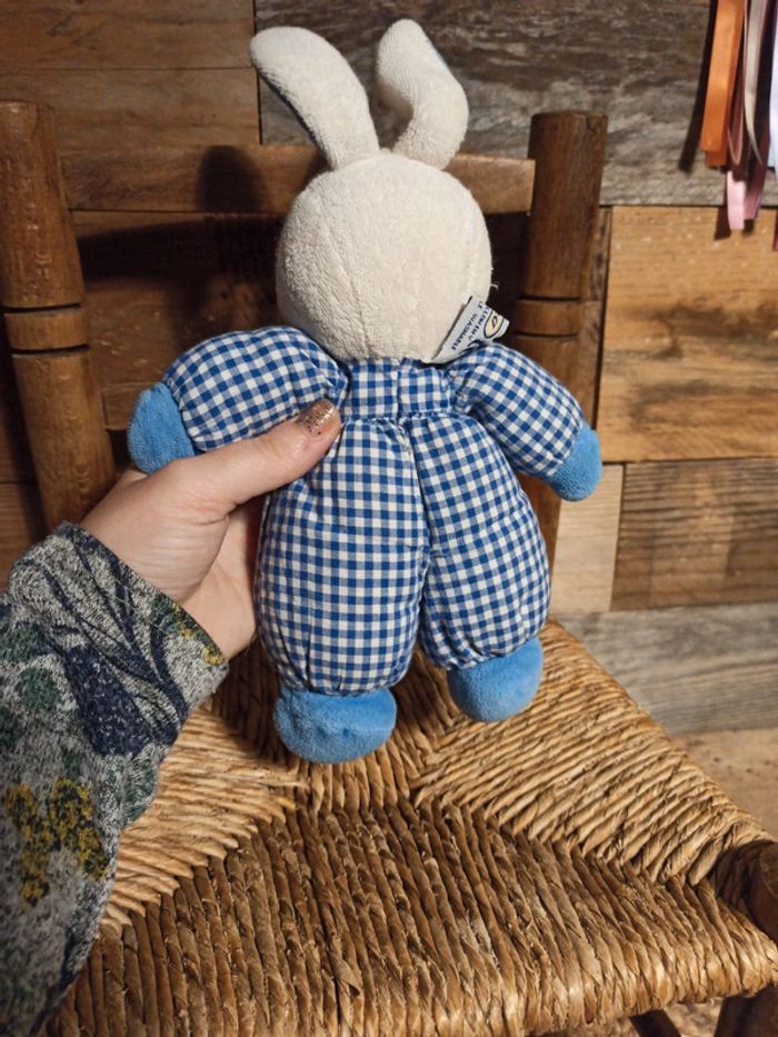 Doudou hochet lapin ajena vintage - photo numéro 4