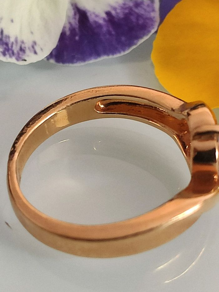 Bague plaqué or cristal - photo numéro 3