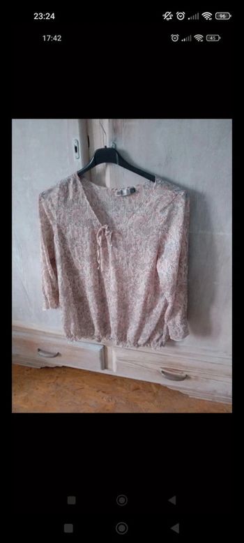 💥petit haut fleuris transparent 💥