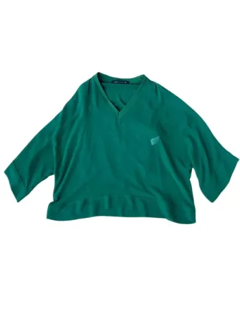 Blouse oversize verte Zara taille XS