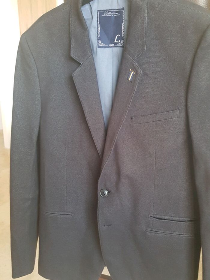 Veste de costume homme bleue marine - photo numéro 7