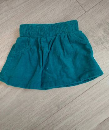 Jupe velours sucre d'orge 9 mois