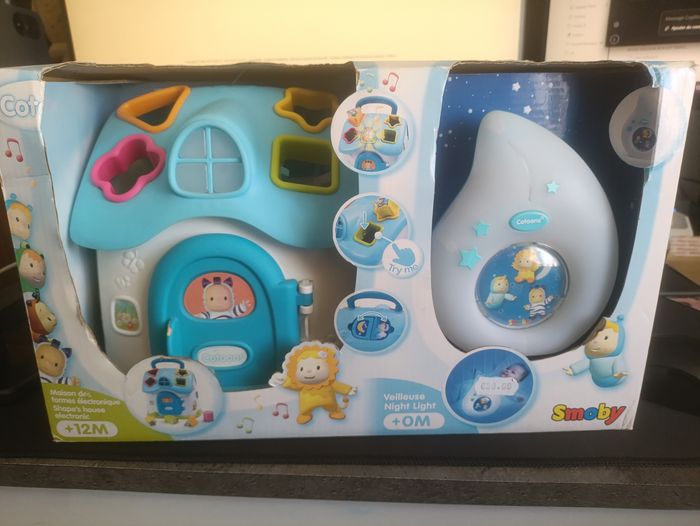 maisons des formes et veilleuse smoby