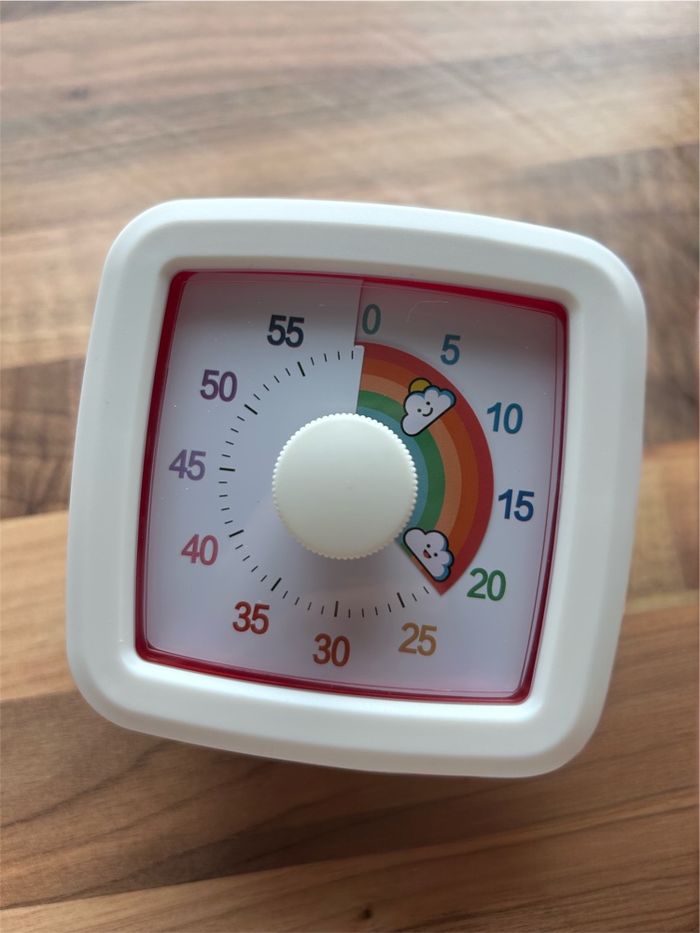 Minuteur visuel enfant arc-en-ciel 60 min