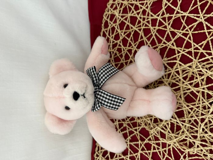 Doudou peluche ours rose NOUNOURS - photo numéro 4