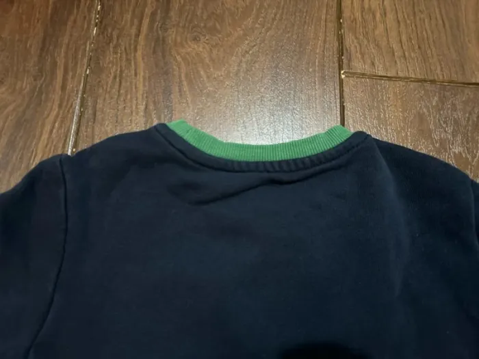 sweat pull garcon en coton marine et vert motif tennis kiabi 3 ans - photo numéro 6