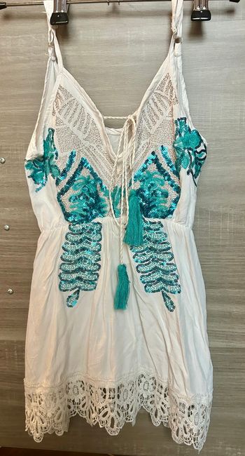 Robe Blanche paillette
