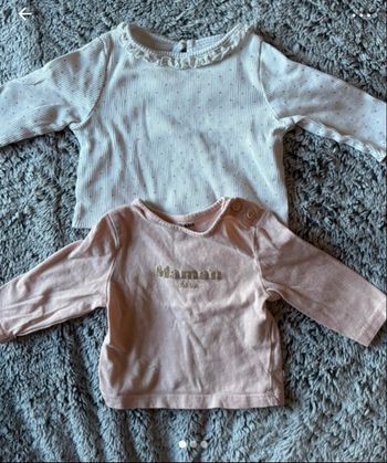 Lot de 2 sweat-shirt 1 mois
