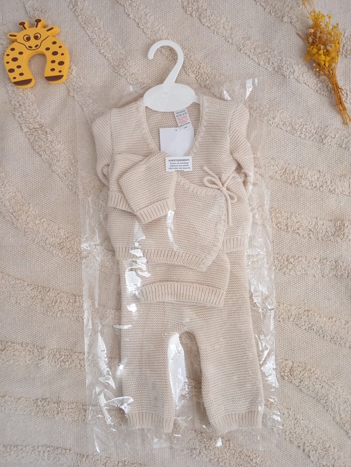 Ensemble naissance complet beige - photo numéro 2