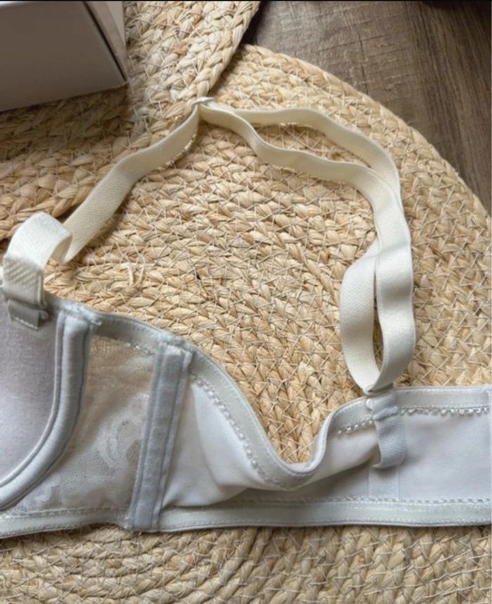 Soutien-gorge ivoire Pronuptia Paris - T95D - photo numéro 7