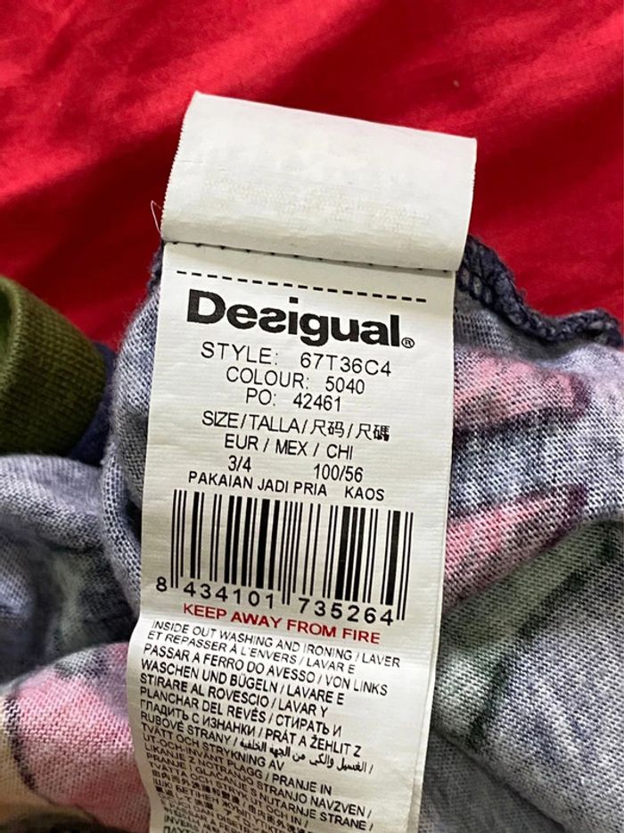 T-shirt longues manches Desigual taille 3/4 ans - photo numéro 4