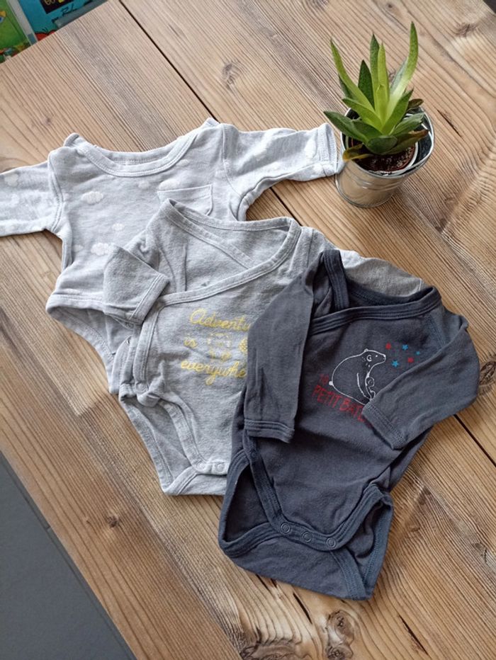 Lot de 3 bodies naissance