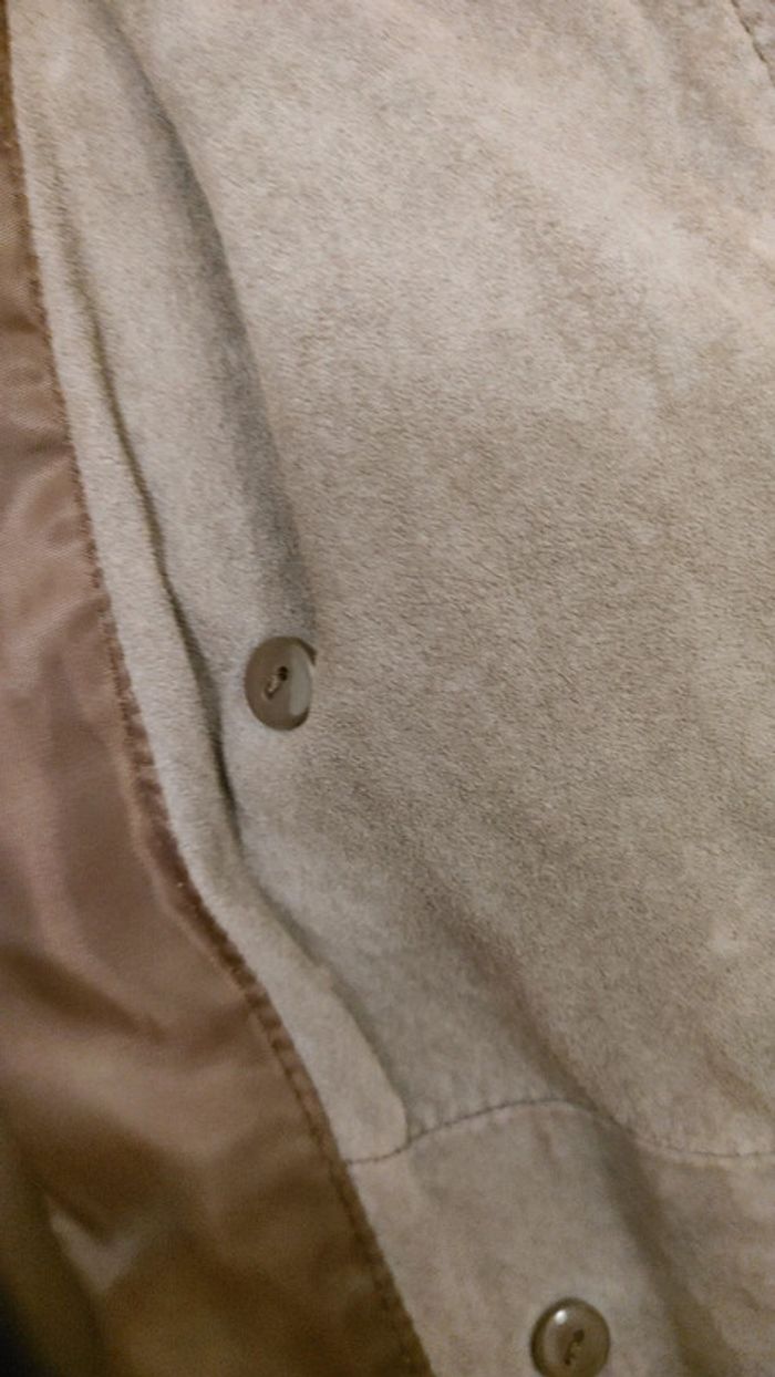 Manteau long en cuir daim - photo numéro 7