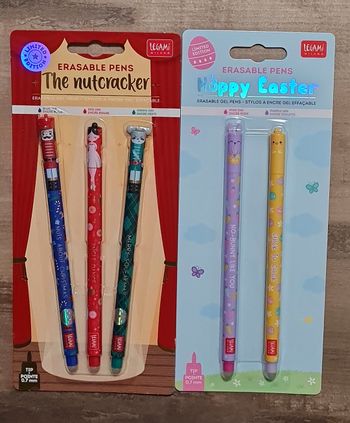Legami Noel 2025 + Pâques 2025 = 5 Stylos Limited Editions Neufs Plus Commercialisés