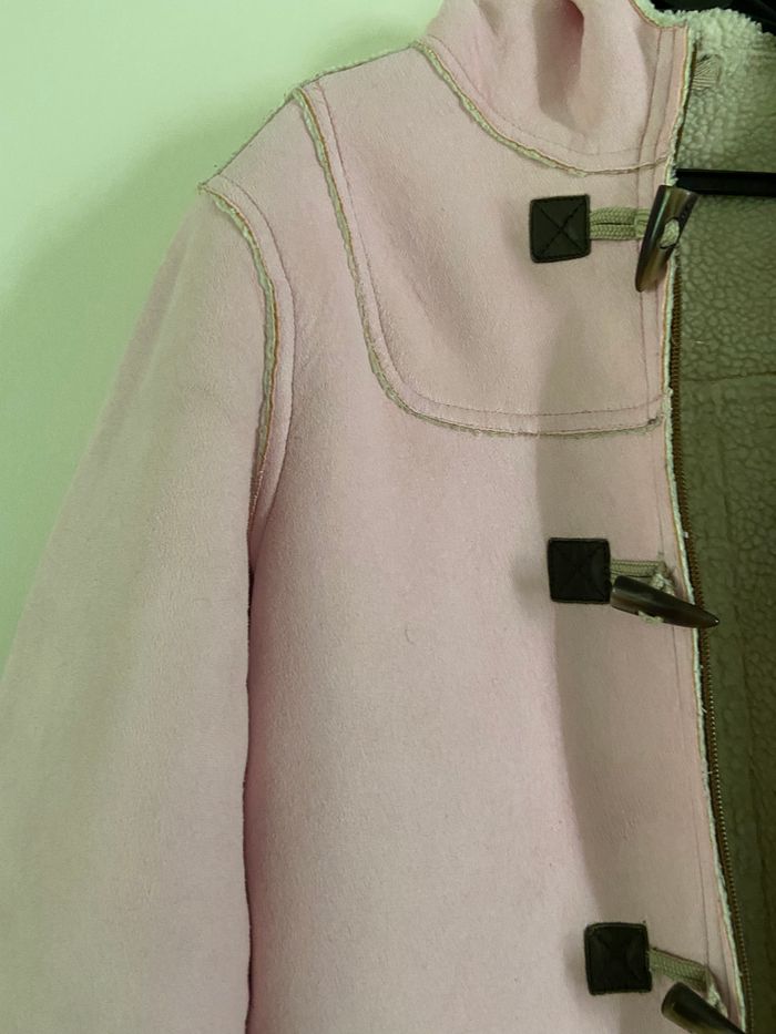 Manteau Duffle-Coat Rose Poivre Blanc – Taille 14 ans - photo numéro 2