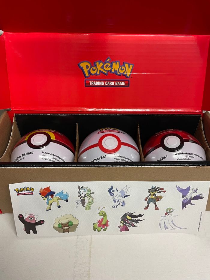 Coffret de 3 Pokeball Pokémon - Neuf sous scellage - photo numéro 1