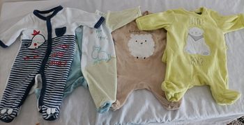 Pyjama velours naissance