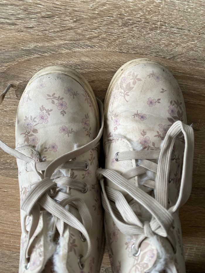 Bottine polaire à fleurs taille 29 - photo numéro 6