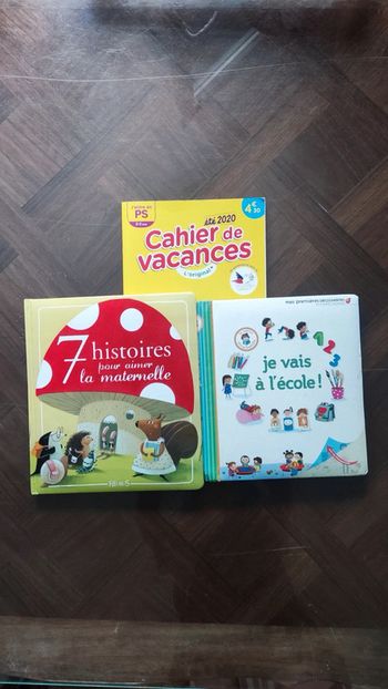 Lot de 2 livres et 1 cahier pour se préparer à l'entrée en maternelle