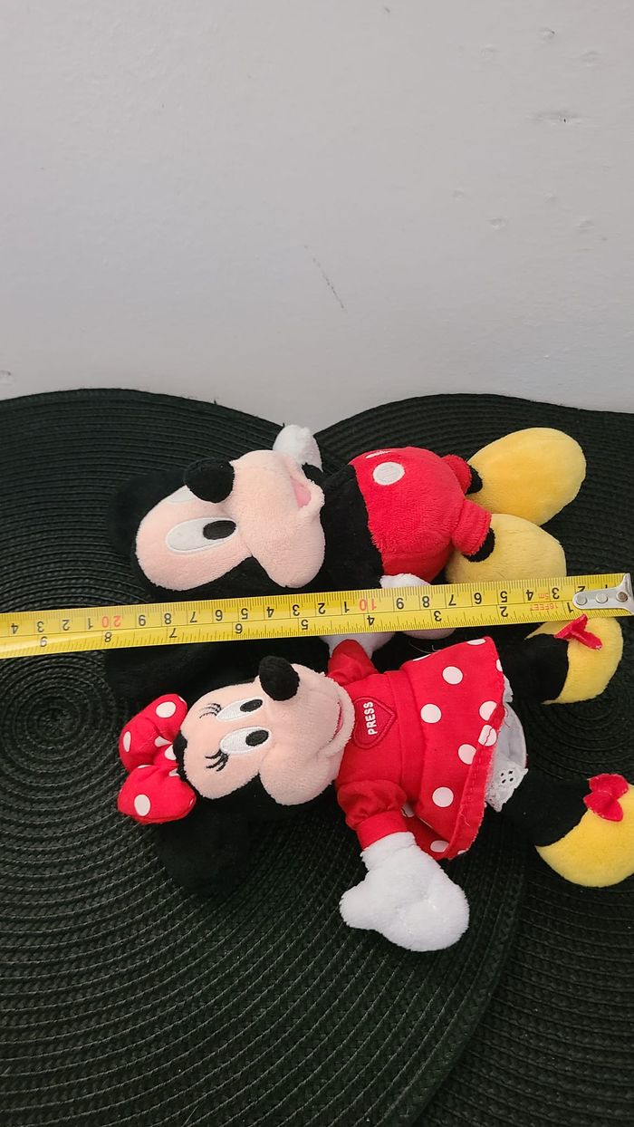 Peluches Mickey et Minnie - photo numéro 2
