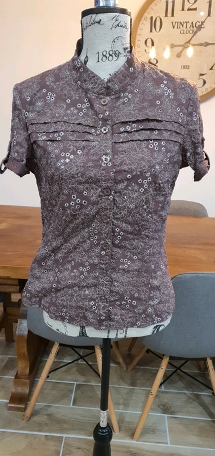 Chemise taupe Morgan
