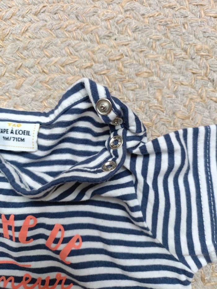 T-shirt rayé T9 M - photo numéro 4