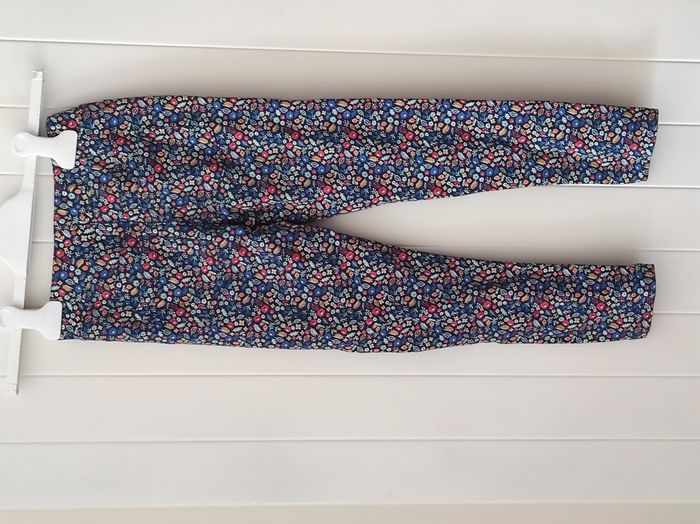 Jegging fille 7/8 ans – Motif floral – Multicolore – Bon état - photo numéro 5