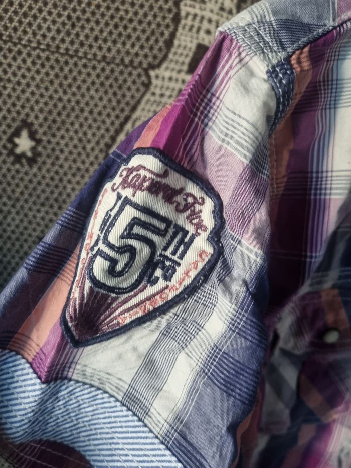 Chemise à carreaux manches courtes 14ans mixte - photo numéro 4