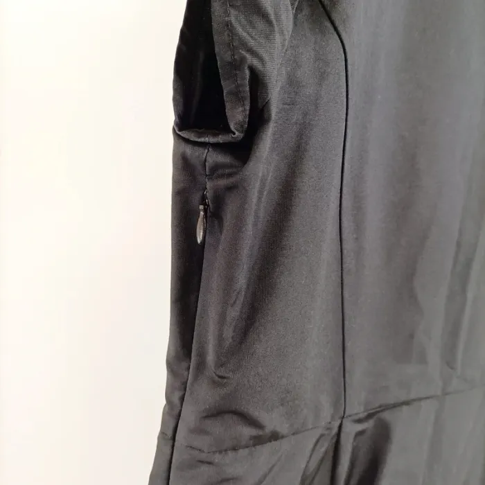 Robe noire Comptoir des Cotonniers coton col fendu coupe droite chic taille 42 A1307 - photo numéro 8