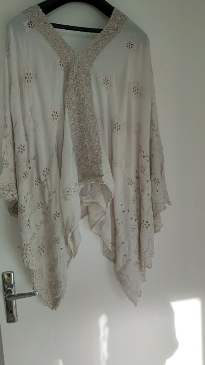 Blouse dentelle manche 3/4h