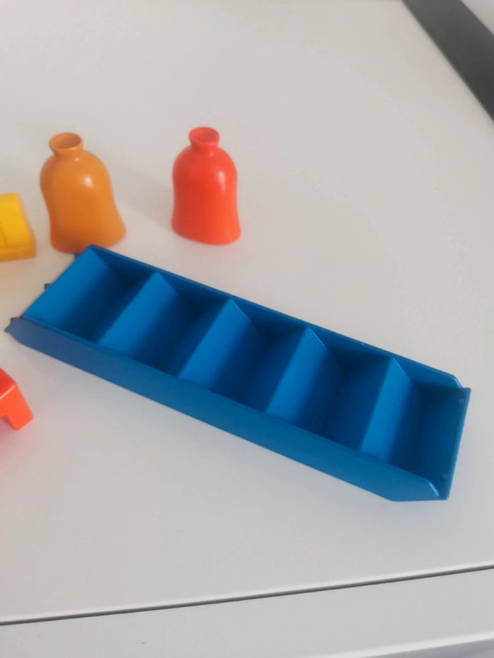 Playmobil 1 2 3 lot vrac accessoire barrière sac foin chaise - photo numéro 4