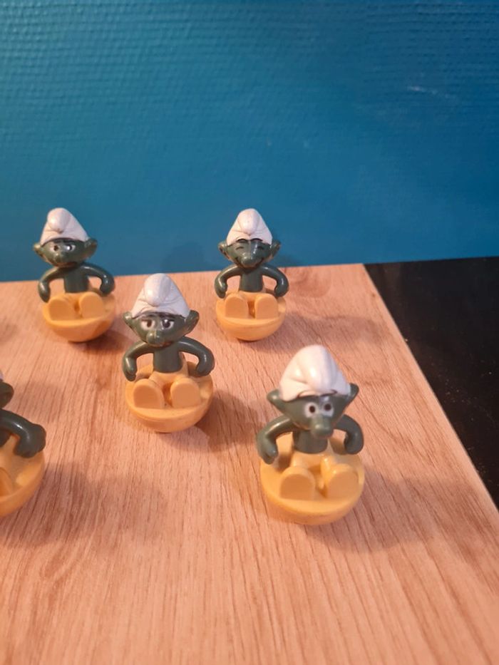 Lot de 7 Culbutos Schtroumpf Vintage - photo numéro 3