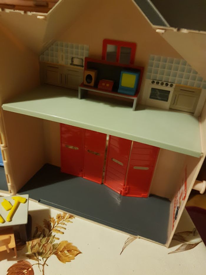 Lot maison caserne Sam le pompier transportable + camion échelle + quad - photo numéro 2