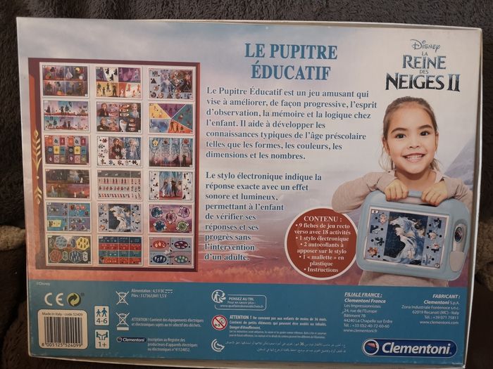 Pupitre educatif la reine des neiges - photo numéro 2