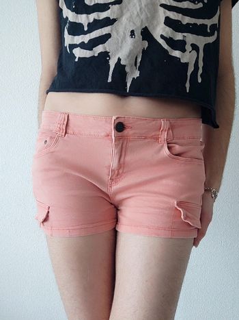 Mini short pêche pastel saumon / Creeks - 36/S à 38/M