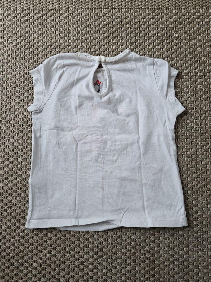 Lot de 2 t-shirts manches courtes "lapin et oiseaux" fille - 3ans - photo numéro 4