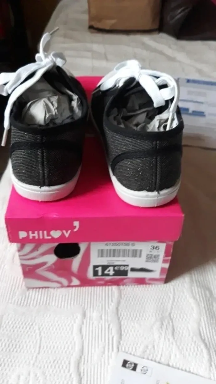 Baskets taille 36 Philov très bon état - photo numéro 3