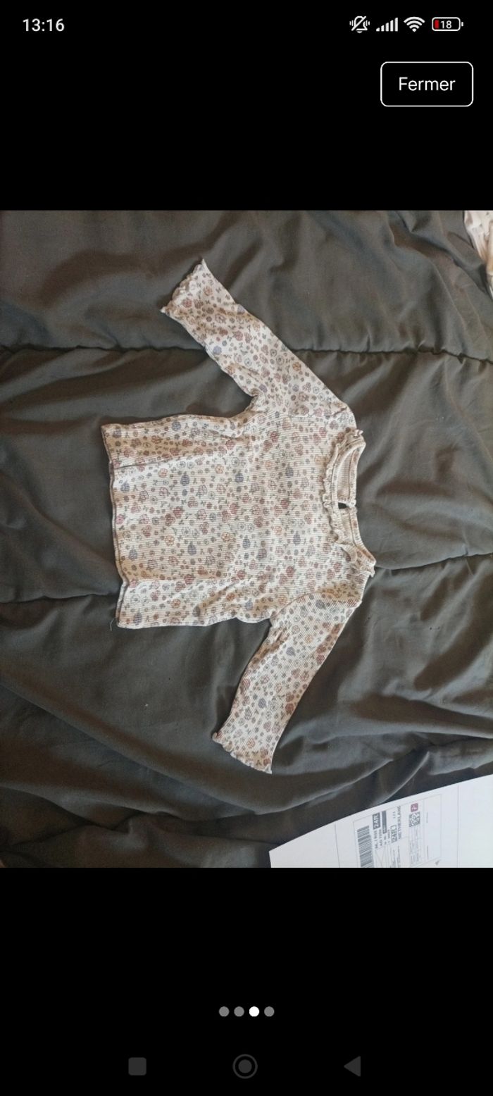 Lot de tee shirt bébé fille - photo numéro 3