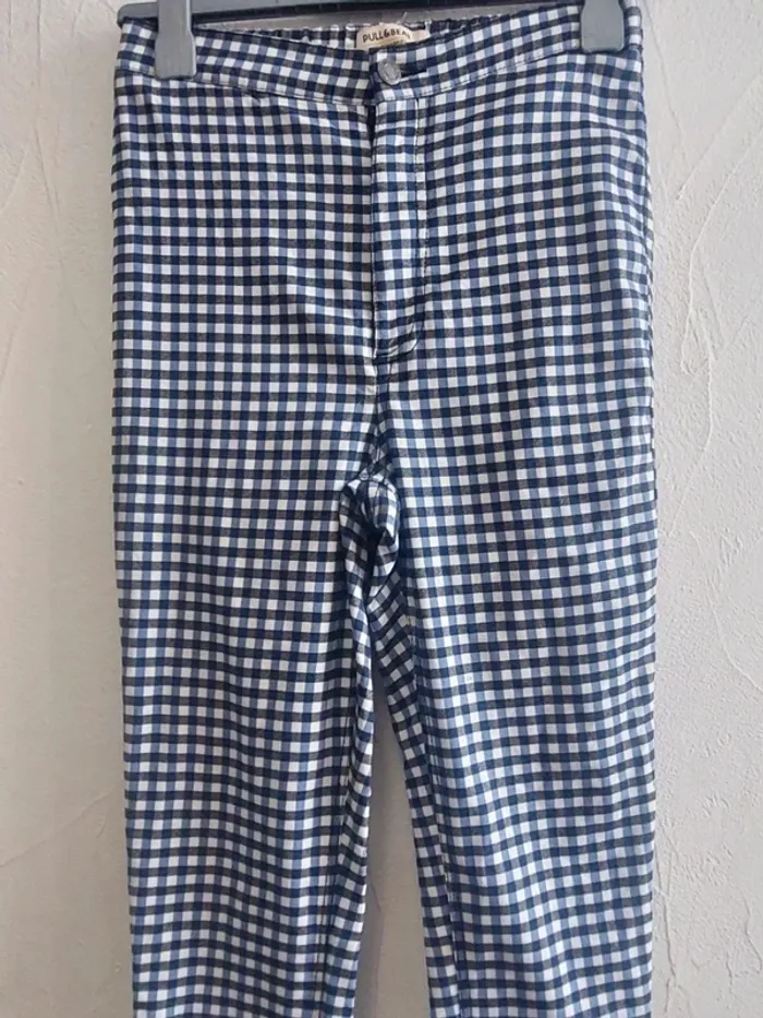 Pantalon à carreaux Pull&Bear Taille 40 - photo numéro 2
