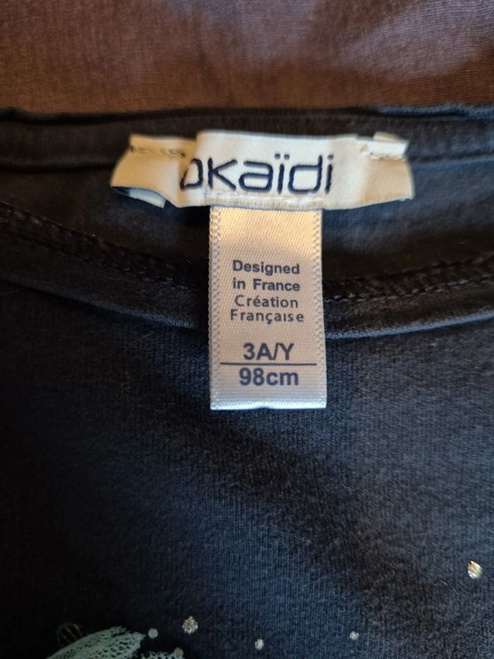 T-shirt manches longues okaidi 3ans - photo numéro 3