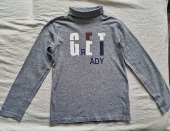 T-shirt manches longues et col roulé