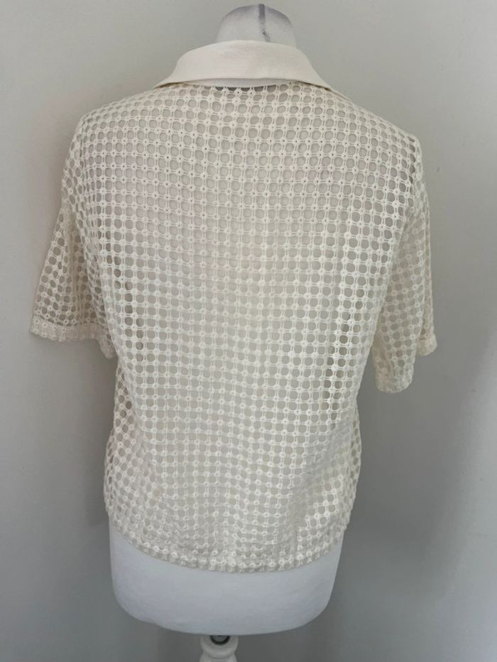 Blouse écrue et ajourée Sandro S - photo numéro 5