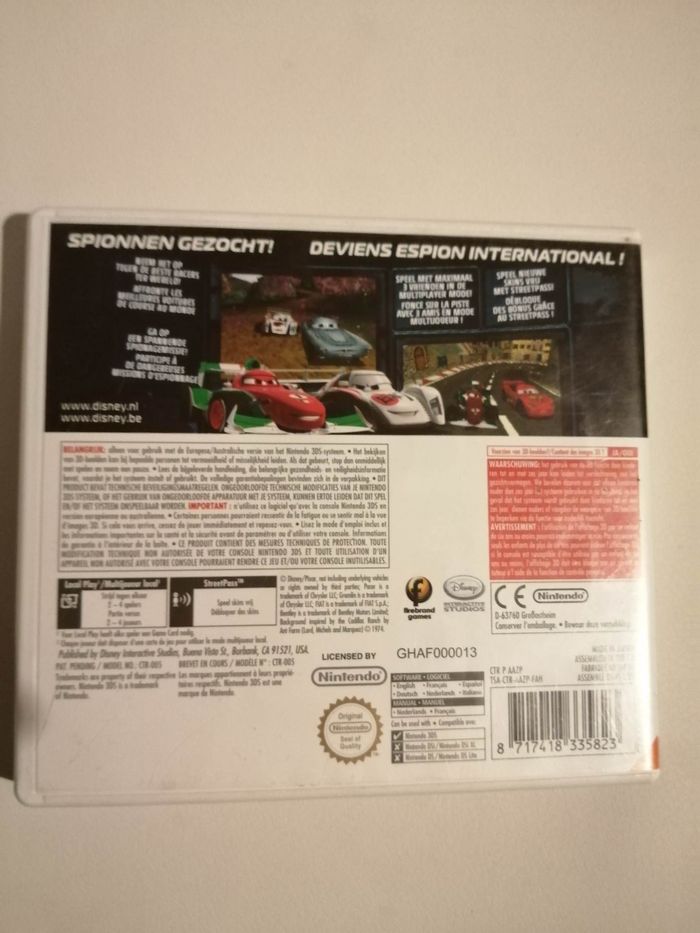 Jeu 3 DS : Cars 2 Pixar - photo numéro 3